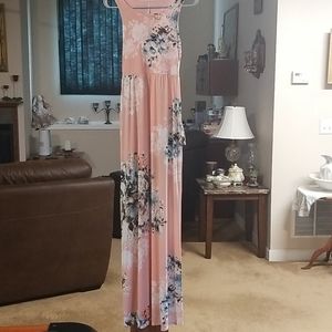 Maxi floral tank dress